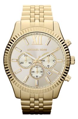 Michael Kors 'Large Lexington' Chronograph Bracelet Watch