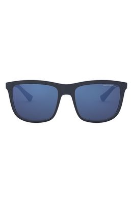 AX Armani Exchange Square Sunglasses in Matte Blue