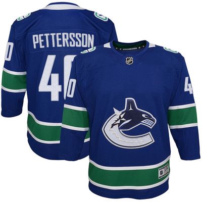 Outerstuff Youth Elias Pettersson Blue Vancouver Canucks 2019/20 Home Premier Player Jersey in Royal