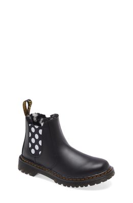 Dr. Martens 2976 Leonore Faux Fur Lined Chelsea Boot in Black