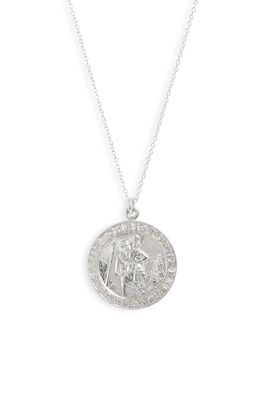 Set & Stones Saint Christopher Necklace in Silver