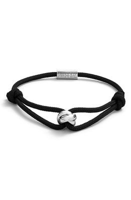 Degs & Sal Trinity Rope Bracelet in Blak