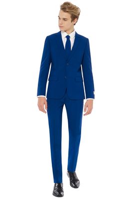 OppoSuits Navy Royale Two-Piece Suit with Tie in Blue