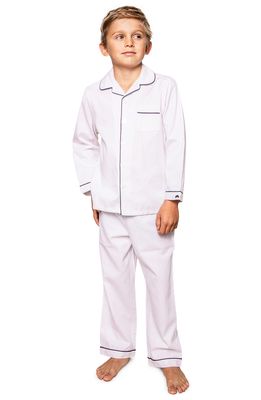 Petite Plume Two-Piece Pajamas in White