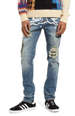 Icecream Yoshi Patch Jeans in Med Blue Wash