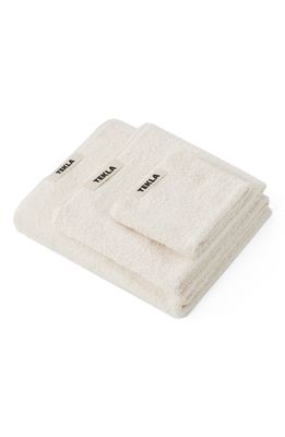 Tekla Organic Cotton Bath Towel in Ivory