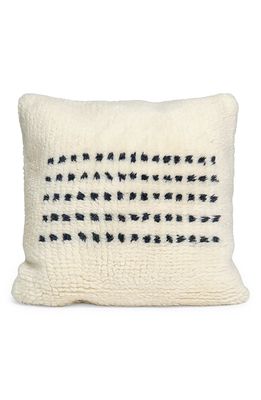 Morrow Soft Goods Lorenzo Fleece Accent Pillow in Natural/Black