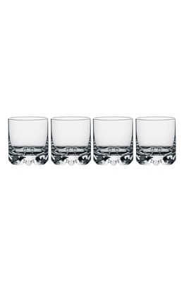Orrefors Erik Set of 4 Double Old Fashioned Glasses in Clear