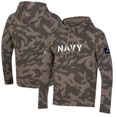 Men's Under Armour Camo Navy Midshipmen Military Appreciation Pullover Hoodie