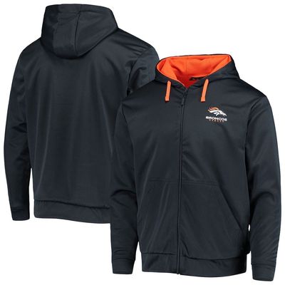 Men's Dunbrooke Navy/Orange Denver Broncos Apprentice Full-Zip Hoodie
