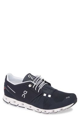 On Cloud Running Shoe in Navy/White