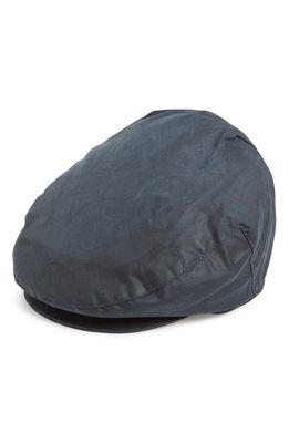 Barbour Waxed Cotton Driving Cap in Navy