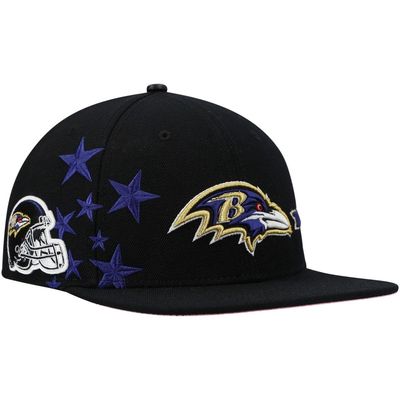 Men's Pro Standard Baltimore Ravens Black Stars Snapback Hat