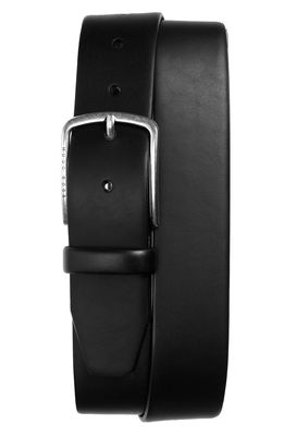 HUGO Sander Leather Belt in Black