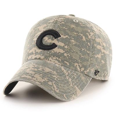 Men's '47 Camo Chicago Cubs Phalanx Clean Up Adjustable Hat