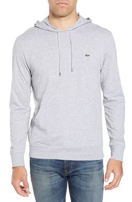 Lacoste Pullover Hoodie in Silver Chine