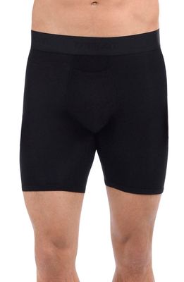 Tommy John Second Skin 8-Inch Boxer Briefs in Black