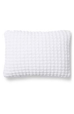 Sunday Citizen Waffle Texture Boudoir Pillow in Clear White