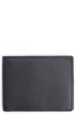 ROYCE New York RFID Leather Bifold Wallet in Black
