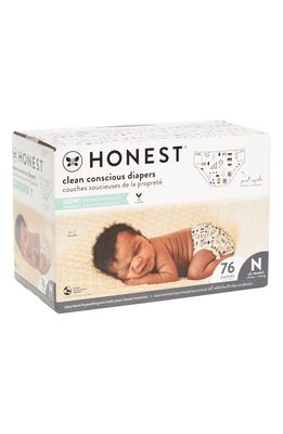 The Honest Company Clean Conscious Diapers in White/Black