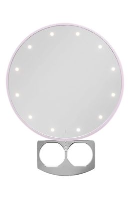 Riki Loves Riki RIKI Super Fine 7X Portable LED Mirror in Pink