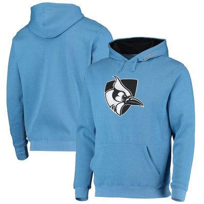 Men's Colosseum Light Blue Johns Hopkins Blue Jays Arch and Logo Pullover Hoodie