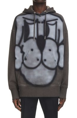 Givenchy x Chito Graffiti Tag Graphic Hoodie in 309-Military Green