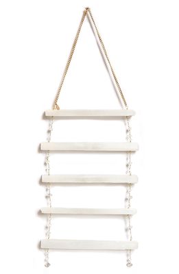 Ariana Ost Selenite Ladder Wall Hanging in White