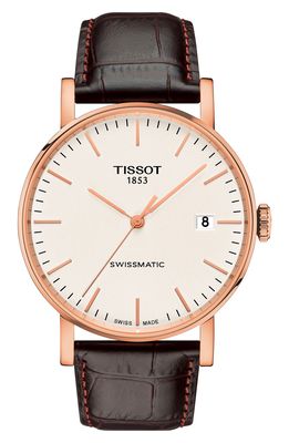 Tissot Everytime Swissmatic Leather Strap Watch