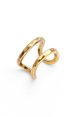 Karine Sultan Adjustable Openwork Ring in Gold