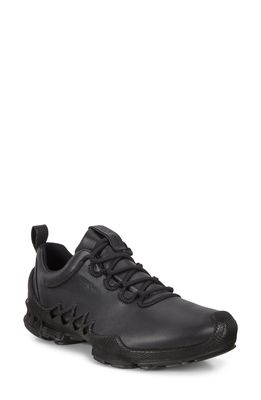 ECCO Biom AEX LX Water Repellent Sneaker in Black Leather