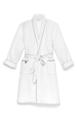Boll & Branch Waffle Robe in White/Shore