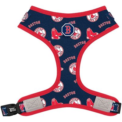 Fresh Pawz Navy Boston Red Sox Adjustable Mesh Pet Harness
