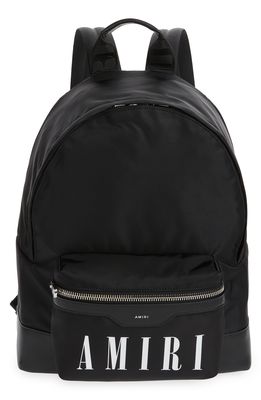 AMIRI Nylon Backpack in Black