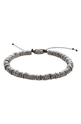 Degs & Sal Washer Bead Bracelet in Silver