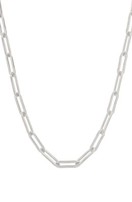 BYCHARI Kelli Paper Clip Chain Necklace in Silver