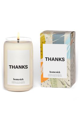 homesick Thanks Candle in White