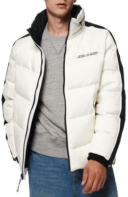 Andrew Marc Glow in the Dark Down Puffer Jacket in White