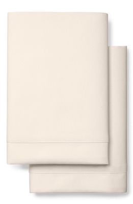 Boll & Branch Classic Hemmed 300 Thread Count Set of 2 Organic Cotton Pillowcases in Natural