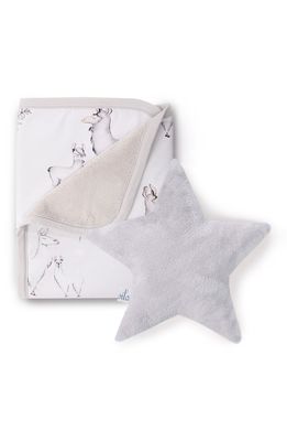 Oilo Llama Cuddle Blanket & Star Pillow Set