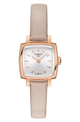 Tissot Lovely Square Leather Strap Watch