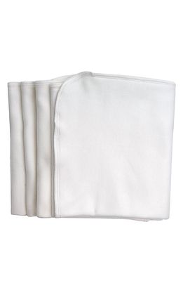 Under the Nile 4-Pack Organic Egyptian Cotton Burp Cloths in Off-White