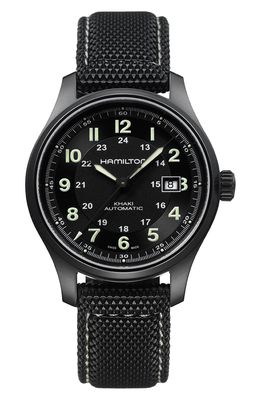 Hamilton Khaki Field Automatic Silicone Strap Watch
