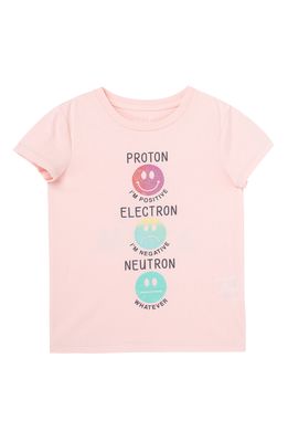 Peek Aren'T You Curious Kids' Up & Atom Cotton Graphic Tee in Pink