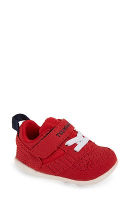 Tsukihoshi Kids' Racer Washable Sneaker in Red/Navy