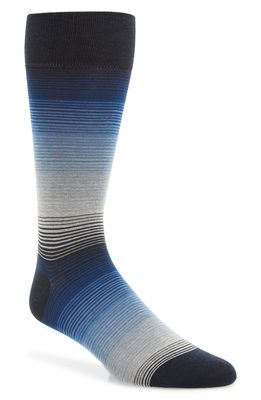 Cole Haan Gradient Stripe Socks in Blueberry
