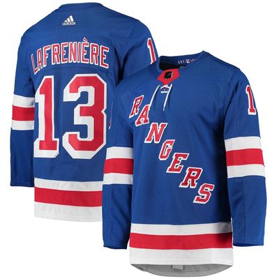 Men's adidas Alexis Lafreniere Blue New York Rangers Home Primegreen Authentic Pro Player Jersey