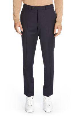 Jack Victor Pablo Flat Front Wool Pants in Navy
