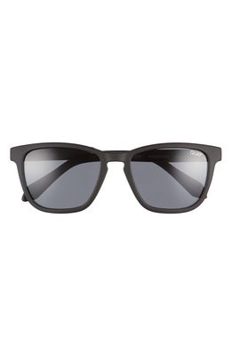 Quay Australia Hardwire 54mm Sunglasses in Matte Black/Smoke