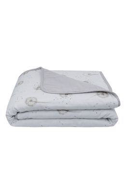 Living Textiles Dandelion Organic Cotton Stroller Blanket in Grey